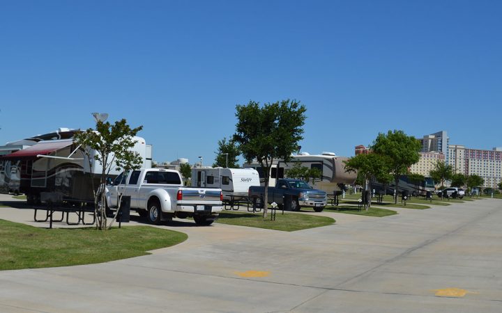 RV sites at WinStar Casino & RV Park