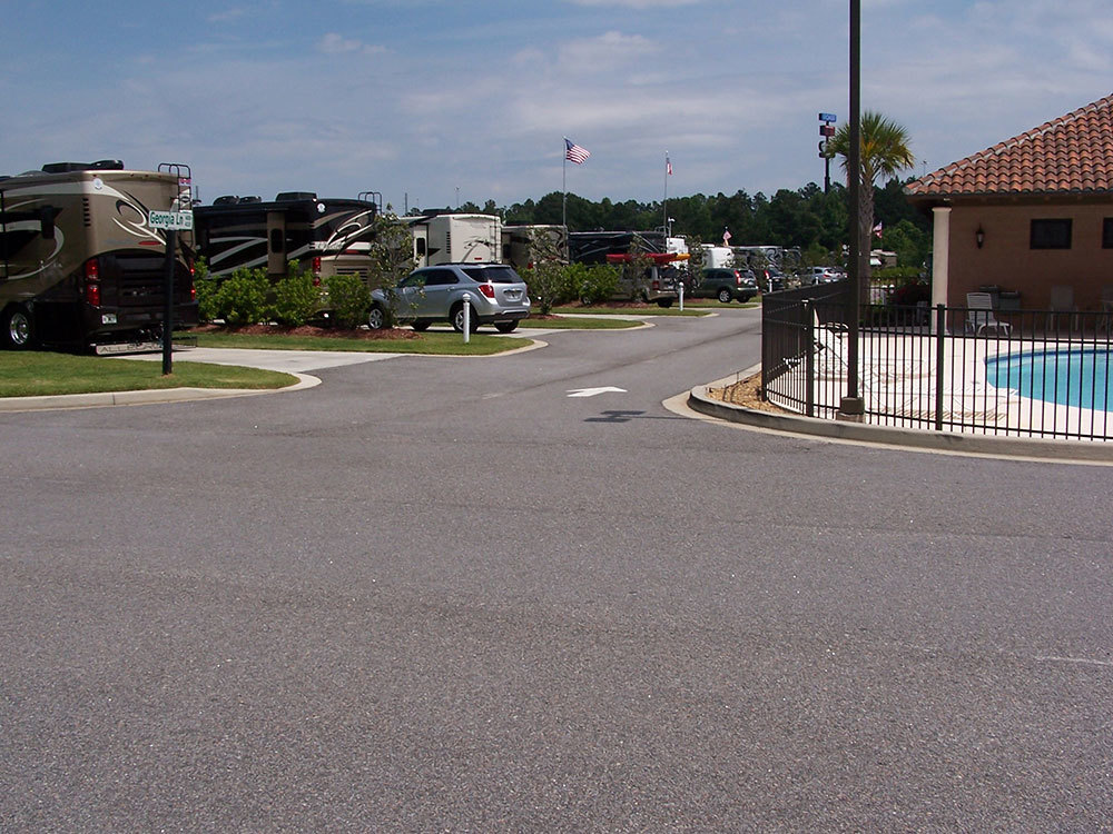 Coastal Georgia RV Resort - paved roads