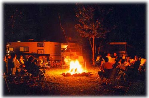 KOA Milton Family Camping - firepit
