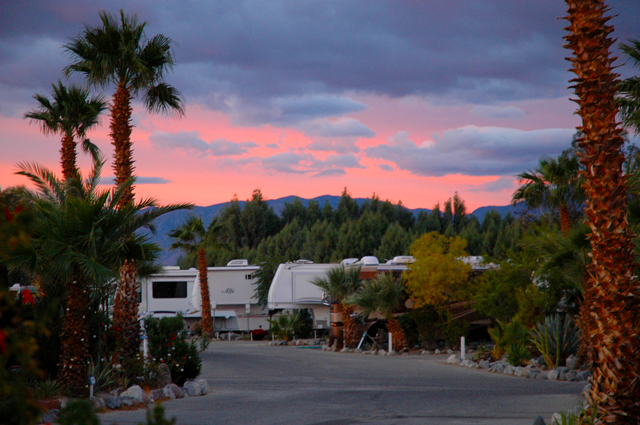 Catalina Spa RV Resort  - sunset
