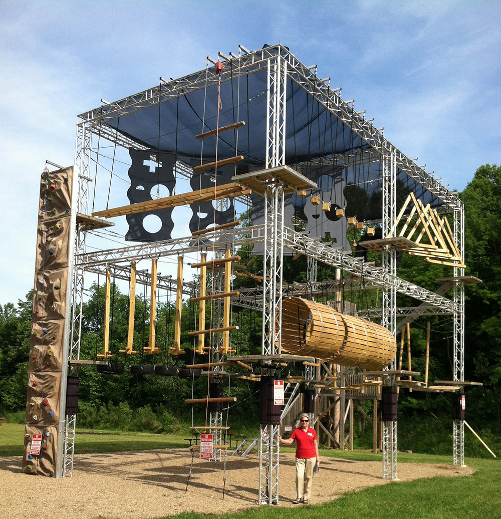 Lazy River at Granville Family Friendly RV Park in the Welsh Hills of