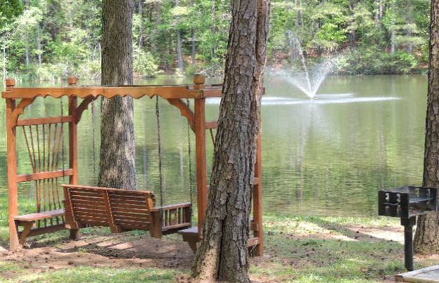 Midway Campground & RV Resort in Statesville, NC - swing by the water