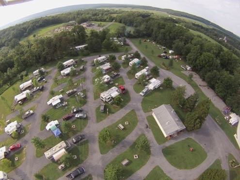 Paradise Stream Family Campground - aerial view