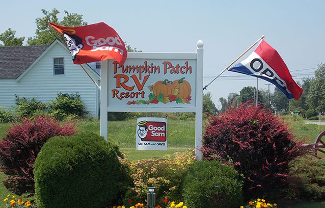 Pumpkin Patch RV Resort - park sign