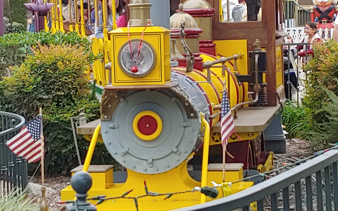Yellow train for children