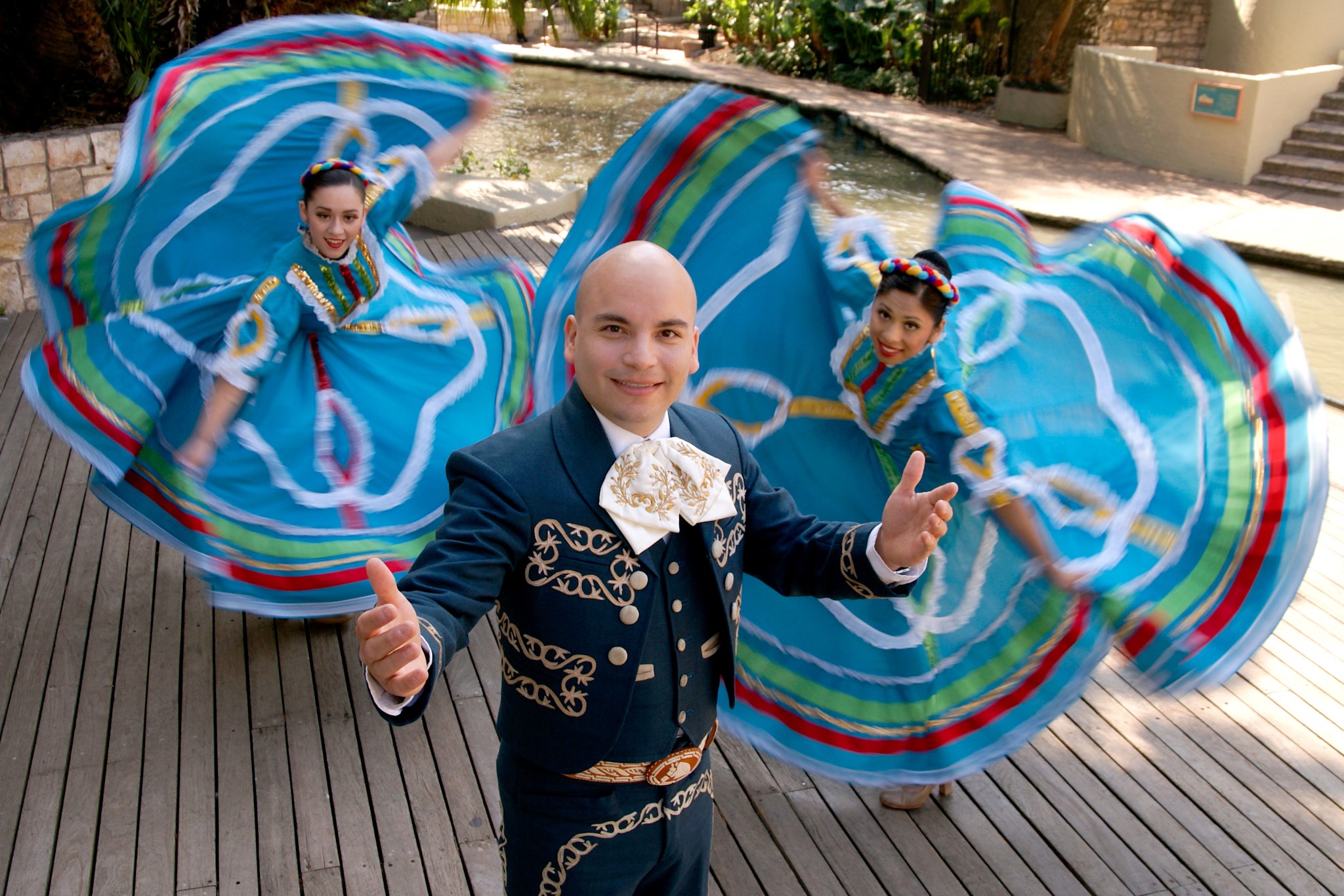 Dancers celebrate a Mexican festival in San Antonio.