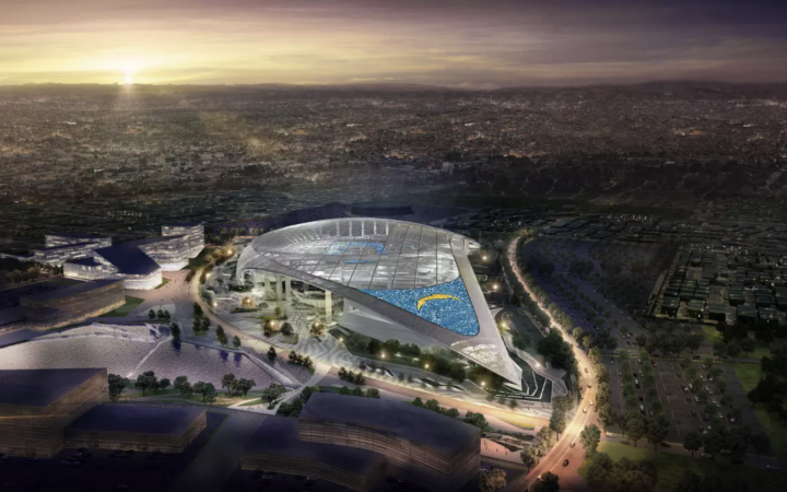 Artist rendering of the all-new Los Angeles Stadium