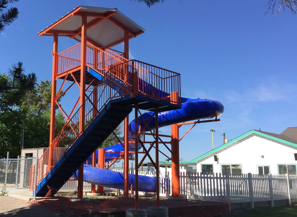 Large Slide playground at Anderson Camp