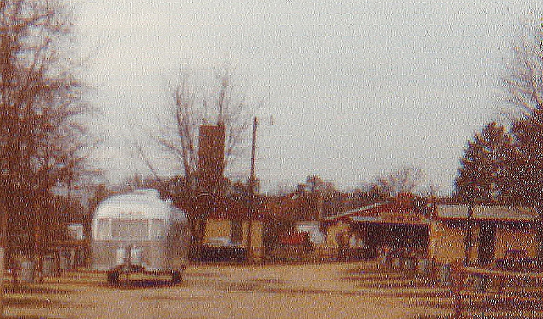 An Airstream trail at Anvil during the 1960s.