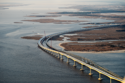 The new bridge over the Oregon Inlet is 2.8 miles long.