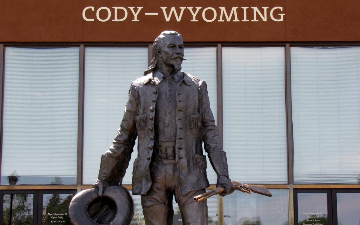 Historical statue in Cody/Yellowstone