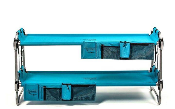 Teal double stacked disc-o-bed