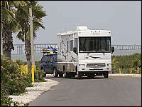 At which North American campground is this RV parked?