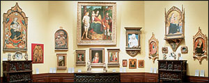 Painting exhibit inside the Ringling Museum of Art, FL.