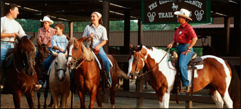 Horse riding at Disney's Fort Wilderness
