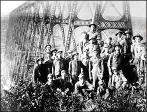 kinzua bridge laborers circa 1900