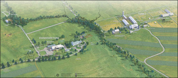 map of Eisenhower farm