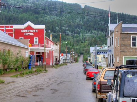 Front Street, Dawson City, Hasn't Changed Much from the Early Days