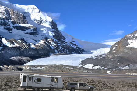 Parked at the Columbia Icefields