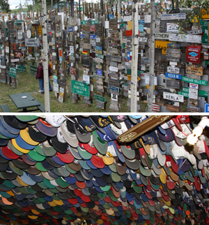 7,500 Hats at Toad River Lodge and 70,000 signs in Watson Lake