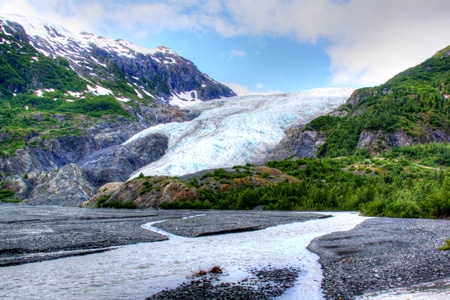 The Exit Glacier has Receded Miles in Past 100 Years