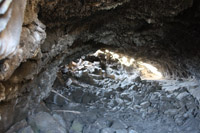Under the Lava Beds is a Network of Caves Formed by Lava Flows