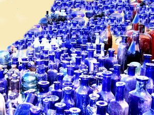 Pre-WWI Manganese-Colored Bottles at the Flea Market