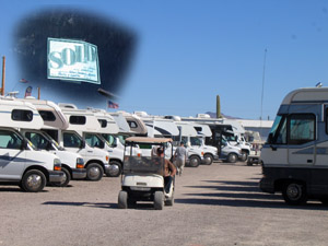 More Than Just Gizmos for Sale -- New & Used RVs Are on the Grounds