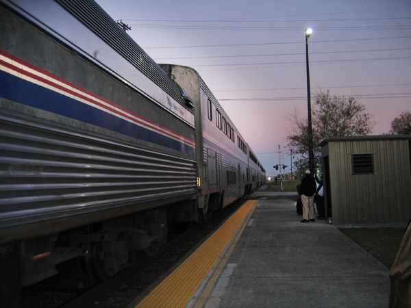 The Sunset Limited Pulling into the Station