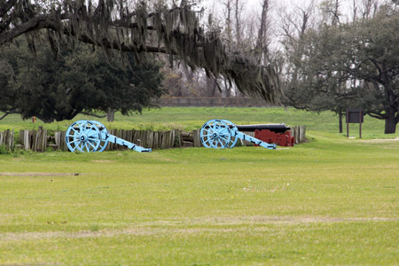 Cannons on the Chalmette Battlefield