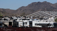 A sea of RVs at the Phoenix Rally