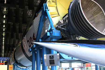 When we rounded the corner in the Rocket Center, we were stunned by the incredible size of the Saturn Rocket -- 356 feet long.  You have to see it in person to appreciate it.