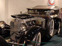 A vintage Mercedes-Benz in Luray's Car Museum