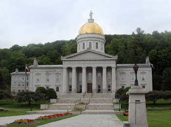 Vermont's classic state house in Montpelier
