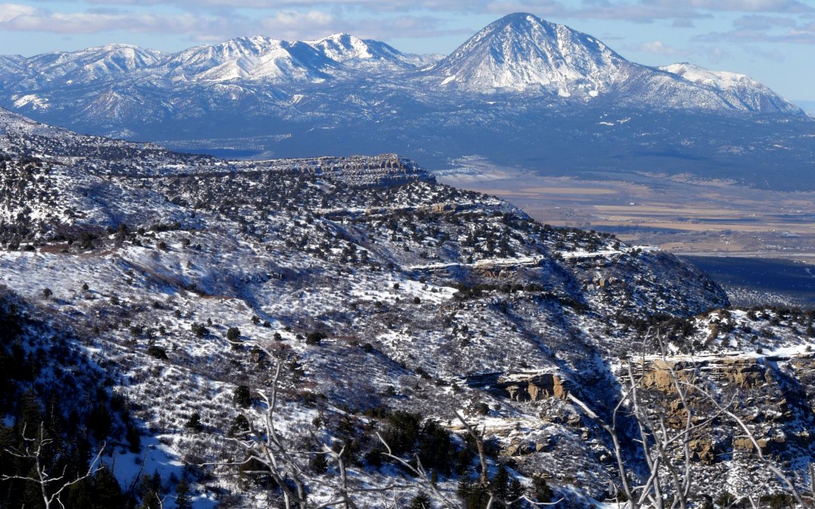 Head of the Sleeping Ute formation in southeast Utah
