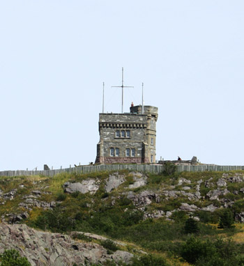 The stately Cabot Tower reigns over the town as did Queen Victoria year's earlier.