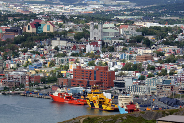 Just looking at over the center of St. John's, Newfoundland, brings a sense of excitement.  It's a beautiful city with lots to do and learn.