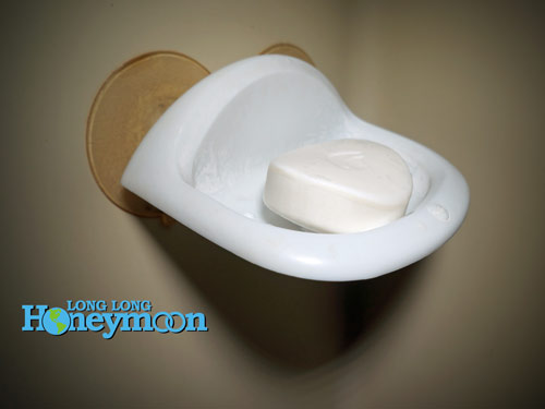 Here's our own RV soap dish, hard at work. (Click the pic for more info.)
