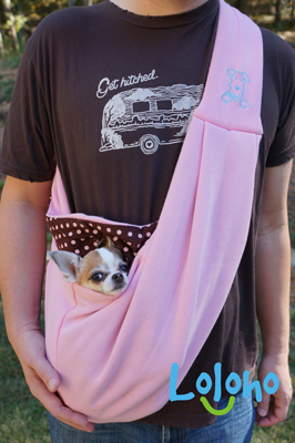 REAL MEN WEAR PINK DOG SLINGS, but if you prefer they are available in grey and blue too! (CLICK THE PIC for more info.)