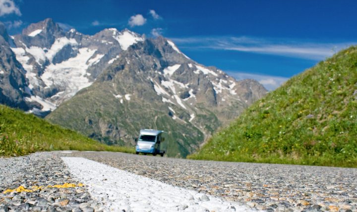 RVing in the French alps.