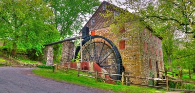 Located in Susquehanna State Park, Rock Run Grist Mill was built in 1794