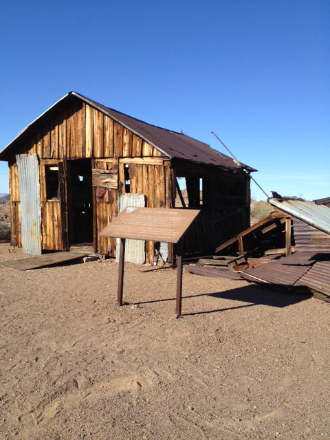 Cabin in desert, near the Colorado River