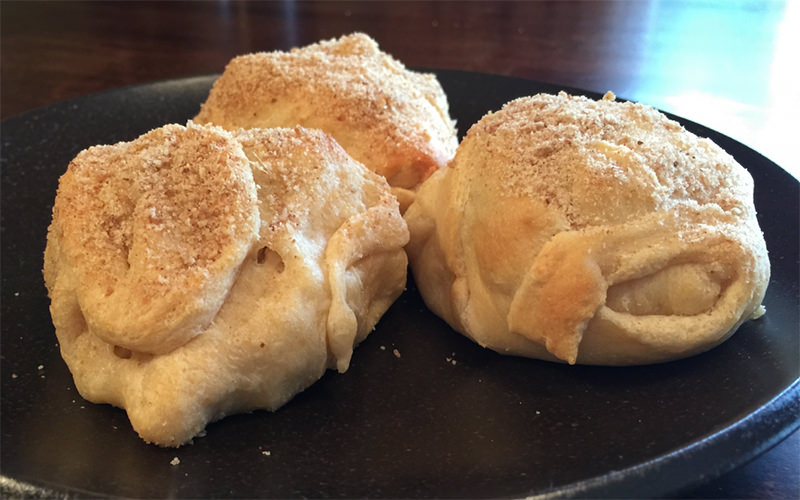 Chicken Pepper Pockets freshly baked on pan