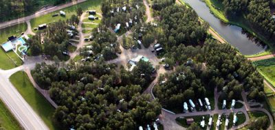 Beaver Lake Campground - aerial view