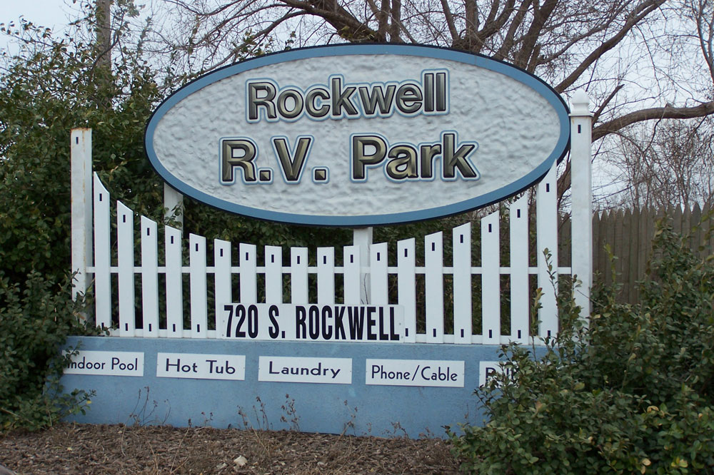 Rockwell RV Park - sign