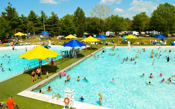 Bissell's Hideaway - aerial view of pool