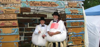 Northwest Garlic Festival - men in garlic suits