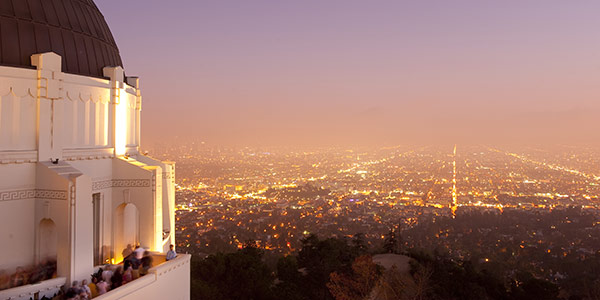 Lights of the LA basin from Griffith Observatory.