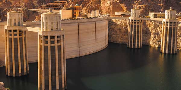 Intake towers in Hoover Dam.