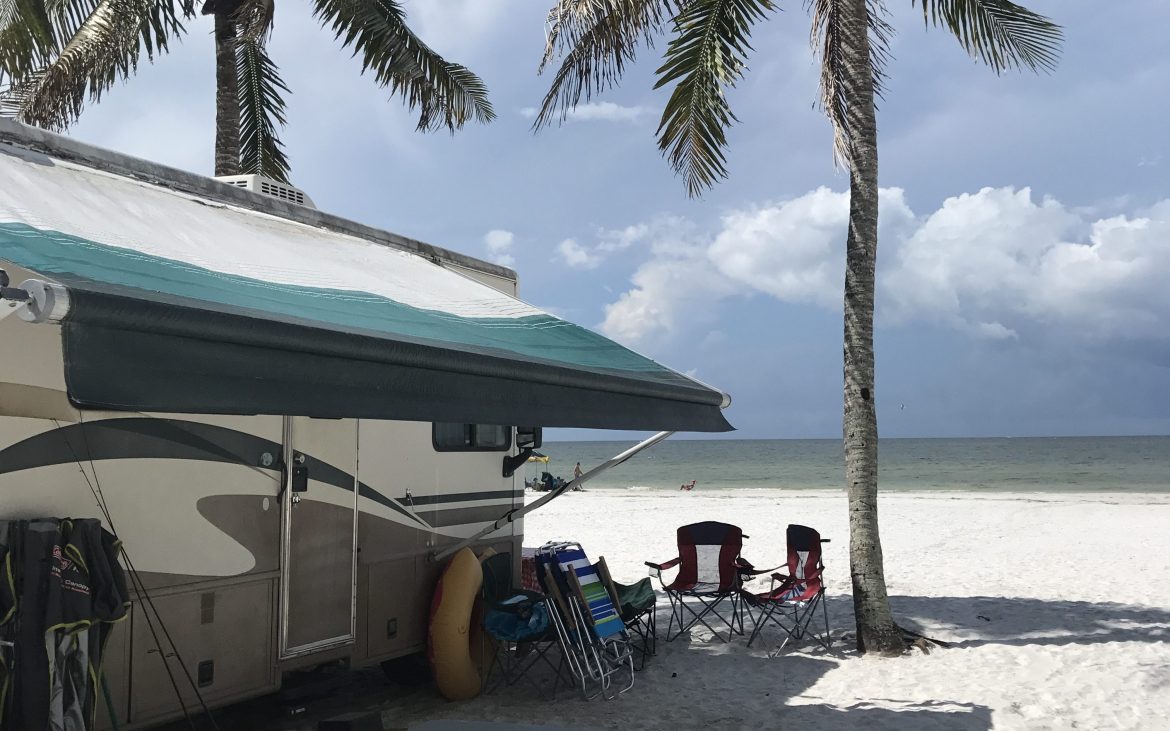 Red Coconut RV Park with 170 sites park your RV right on the beach!